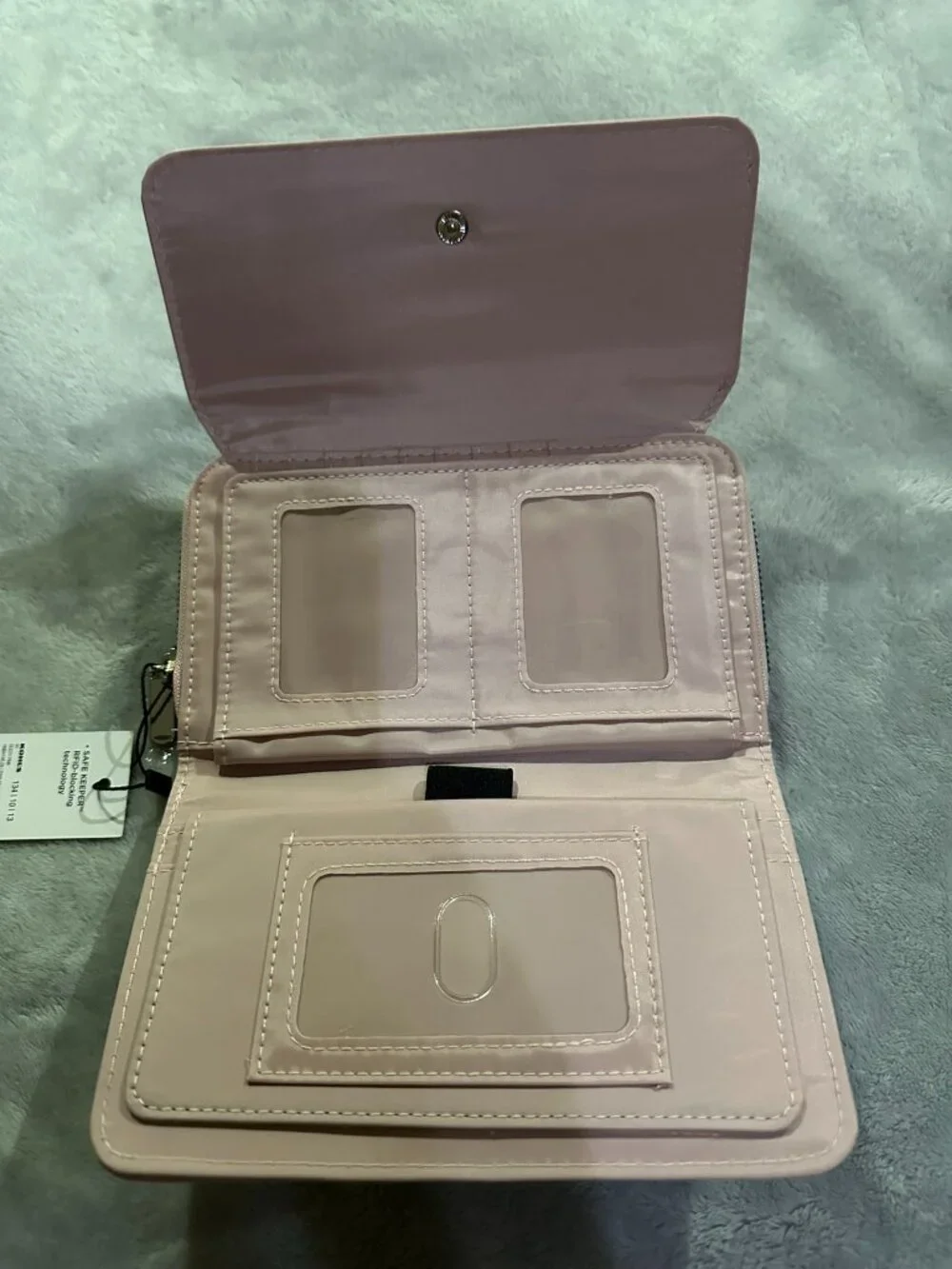 NWT Kohls Pink Wallet with RFID Blocking